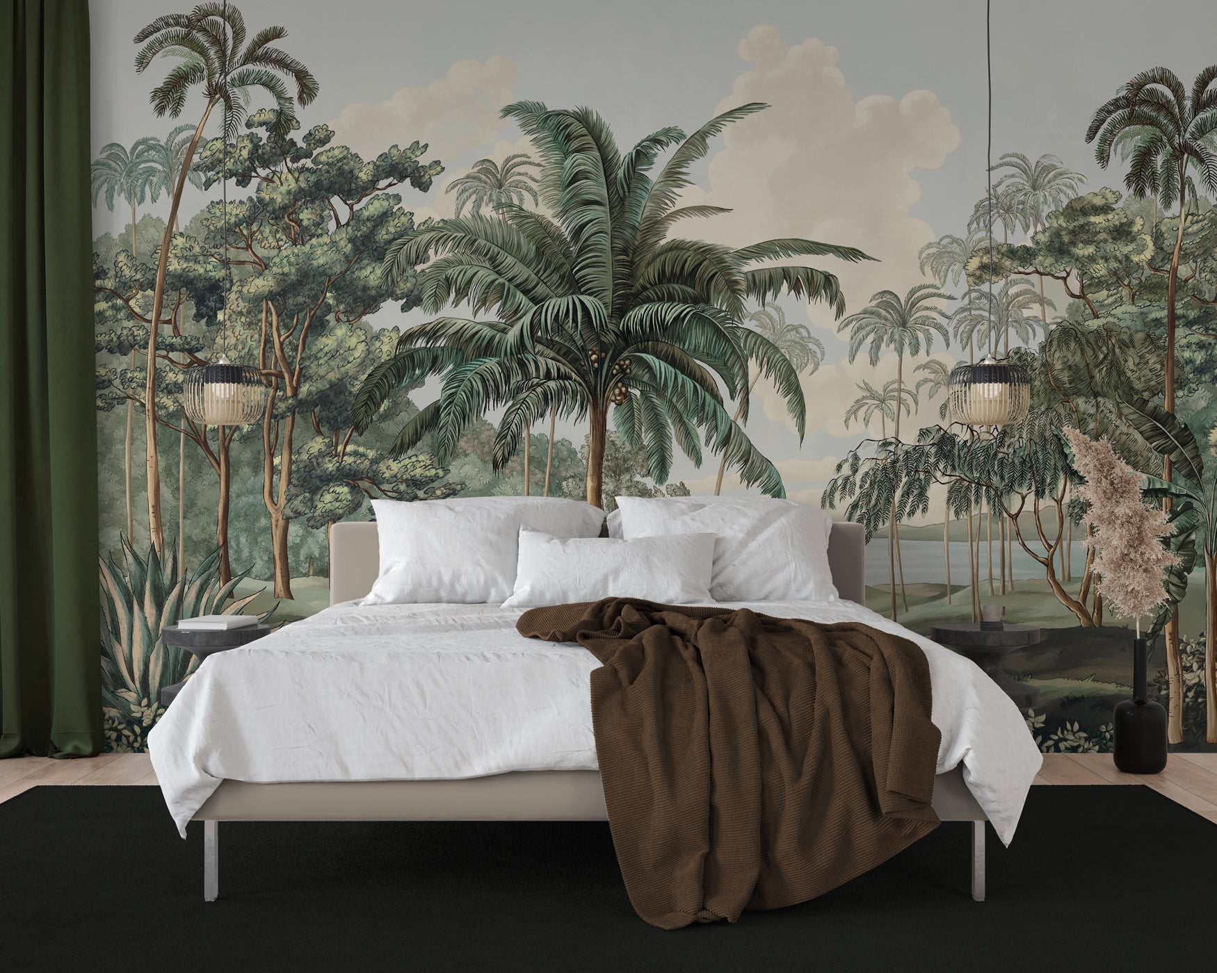 Papier peint paysage Célèbes, mural concept, tendance