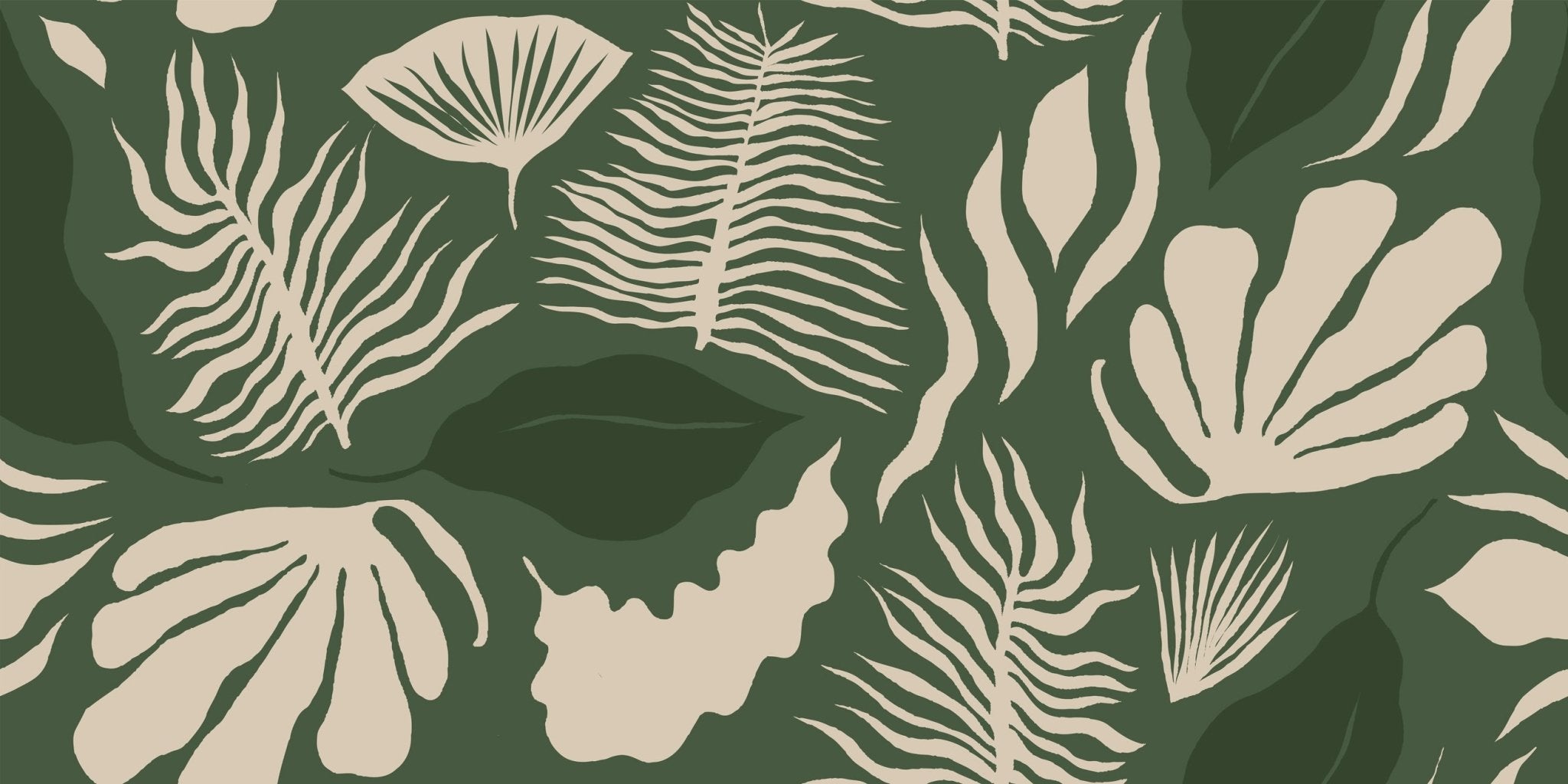 Papier peint art moderne vert, XXL, tendance