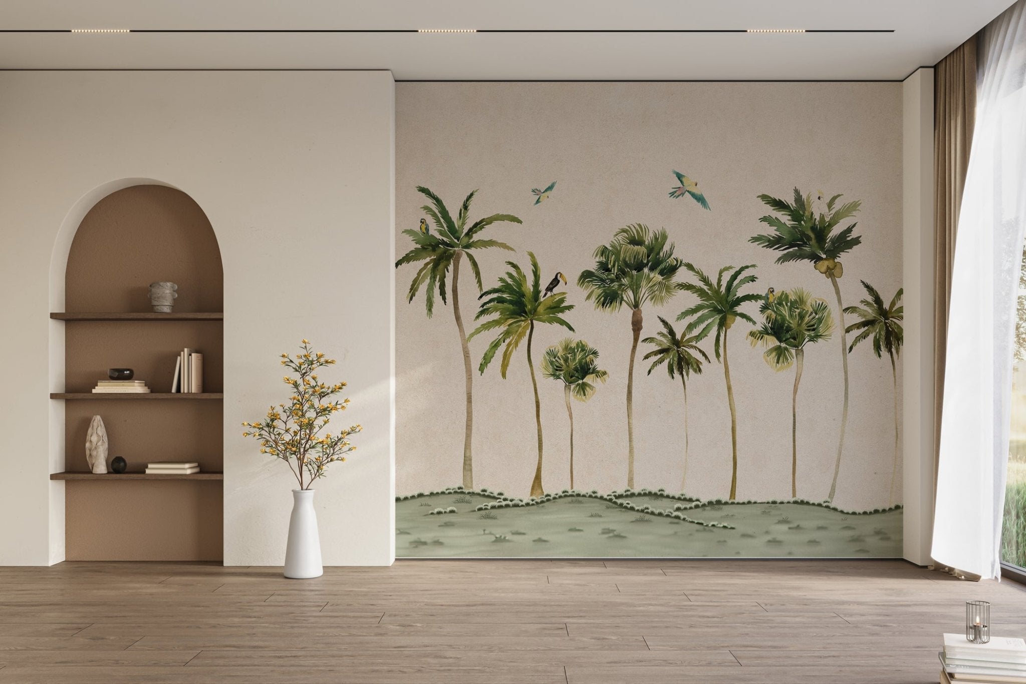 Papier peint rêve de palmier, XXL, tendance