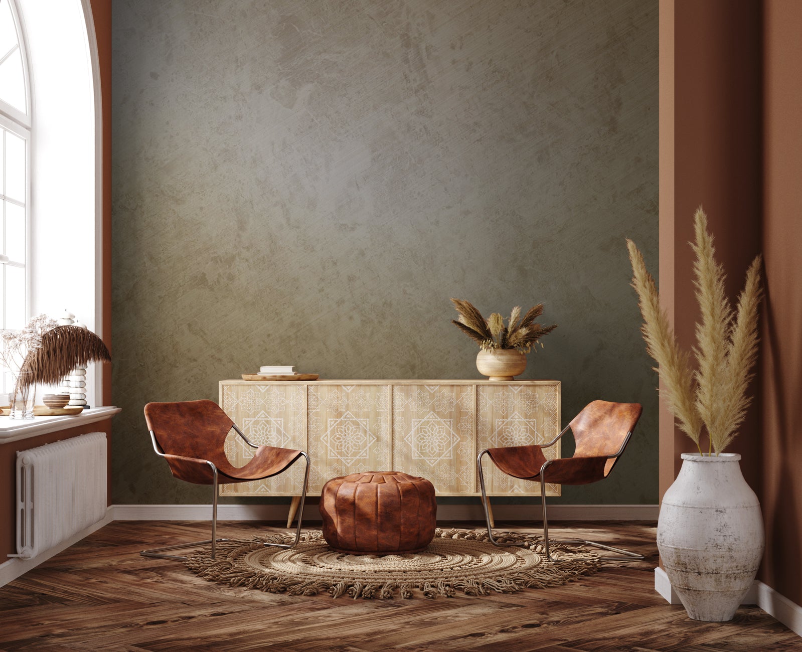 Papier peint effet marbre marron, XXL, tendance