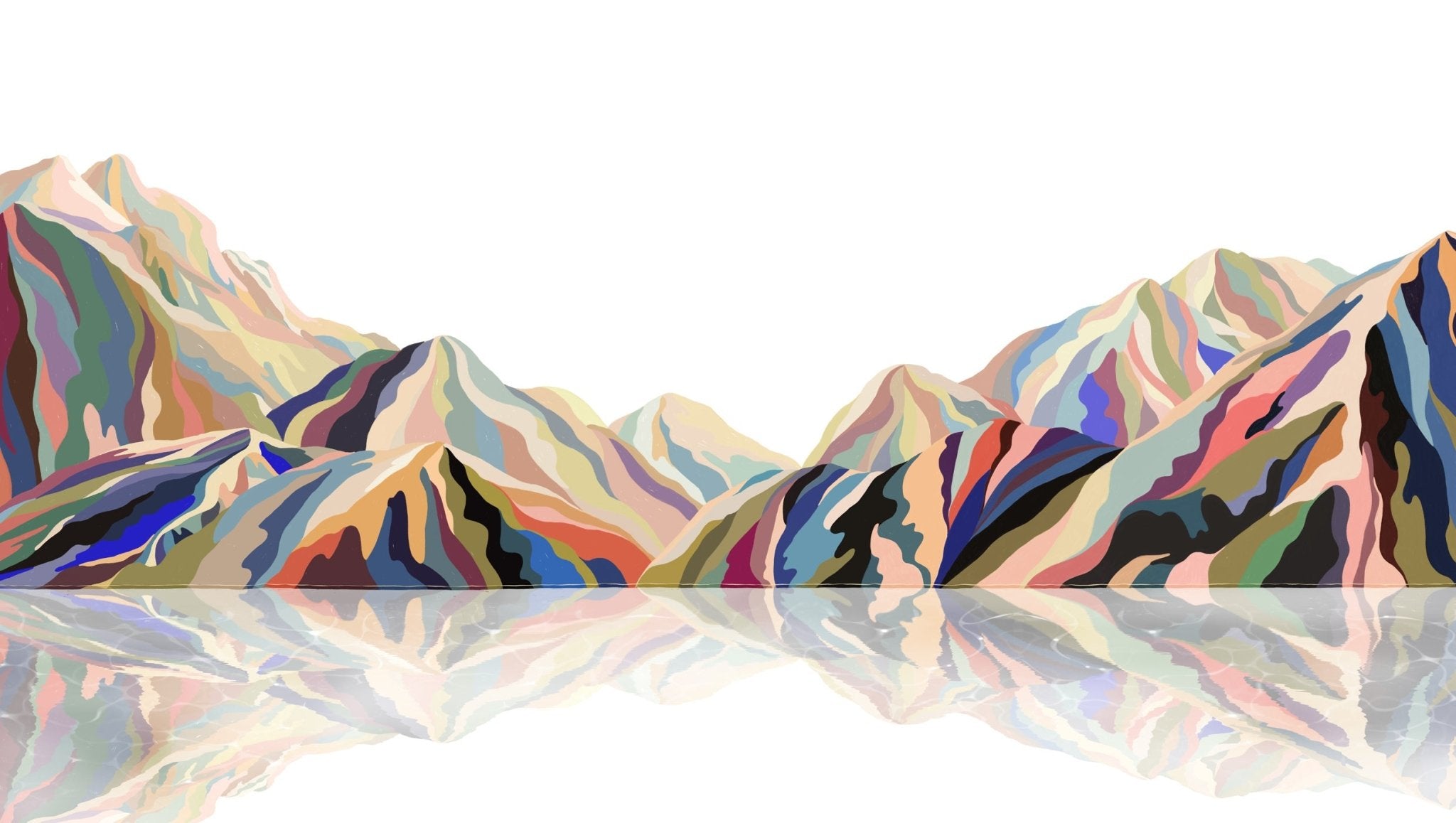 Papier peint Annecy arty color, mural concept, tendance