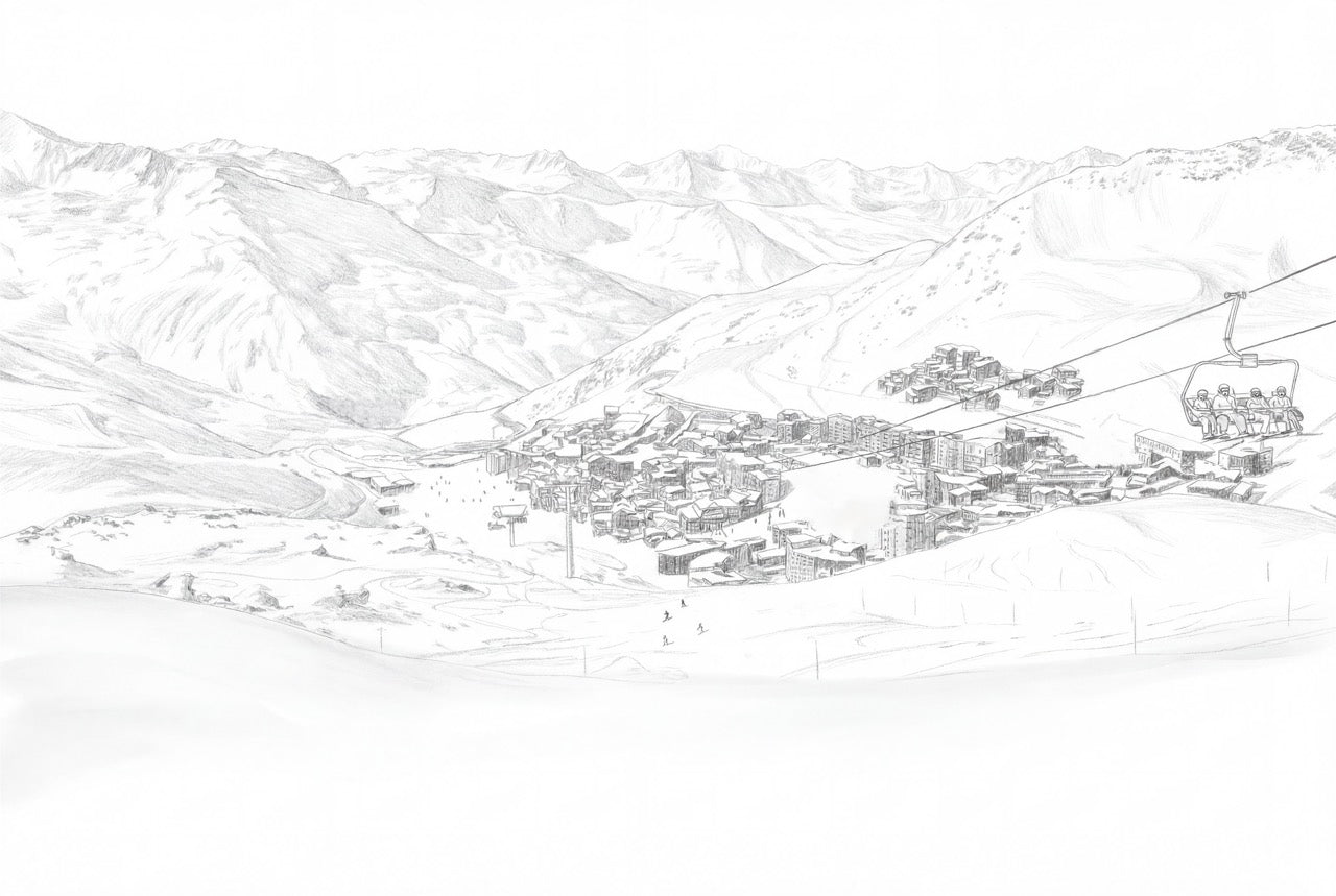 Carta da parati panoramica - Val Thorens