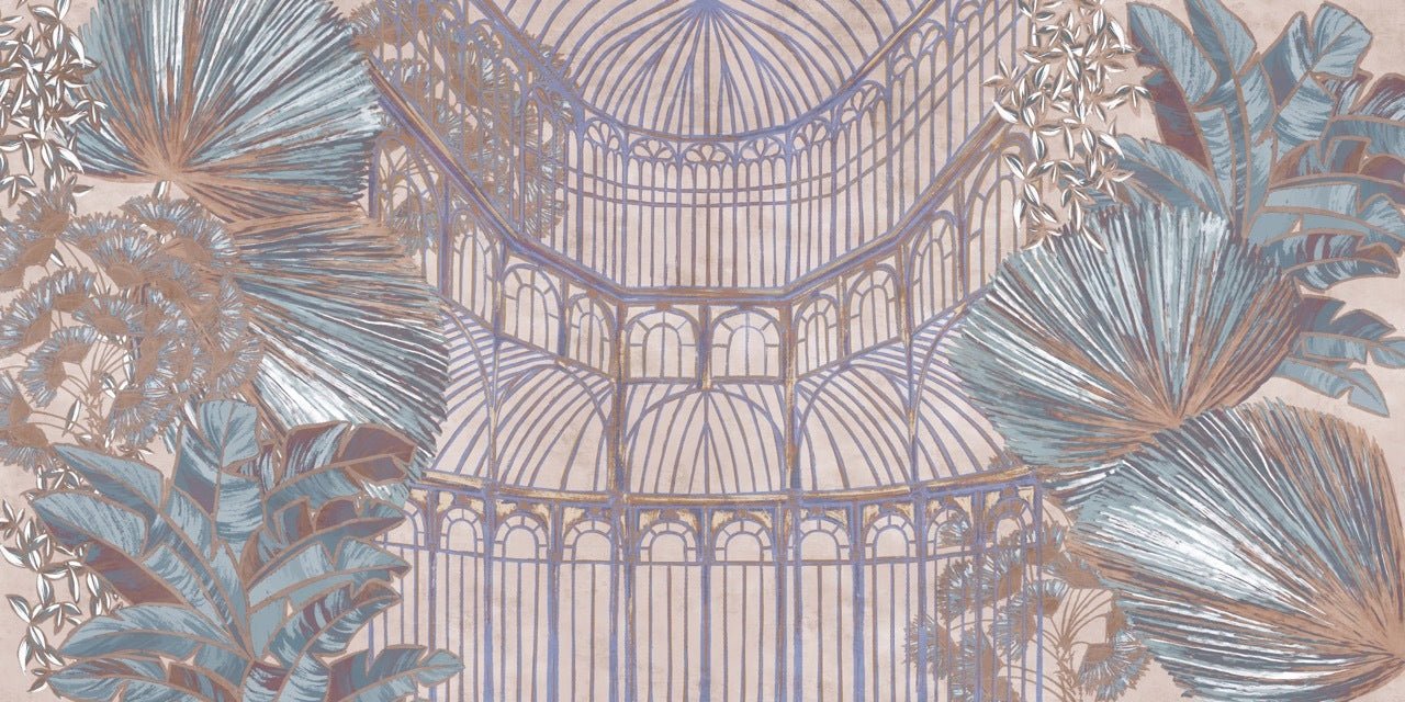 Papier peint verrière végétale, XXL, tendance