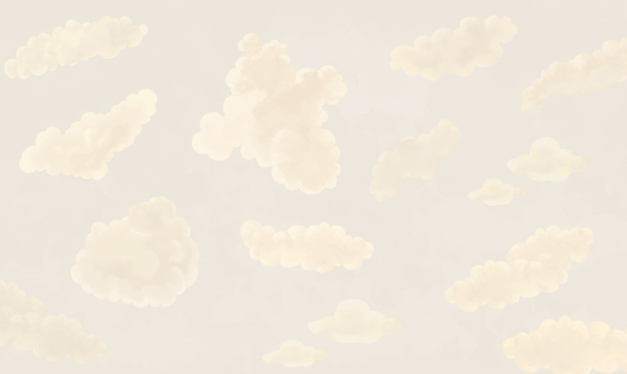 Papier peint pour enfant cloud, XXL, tendance