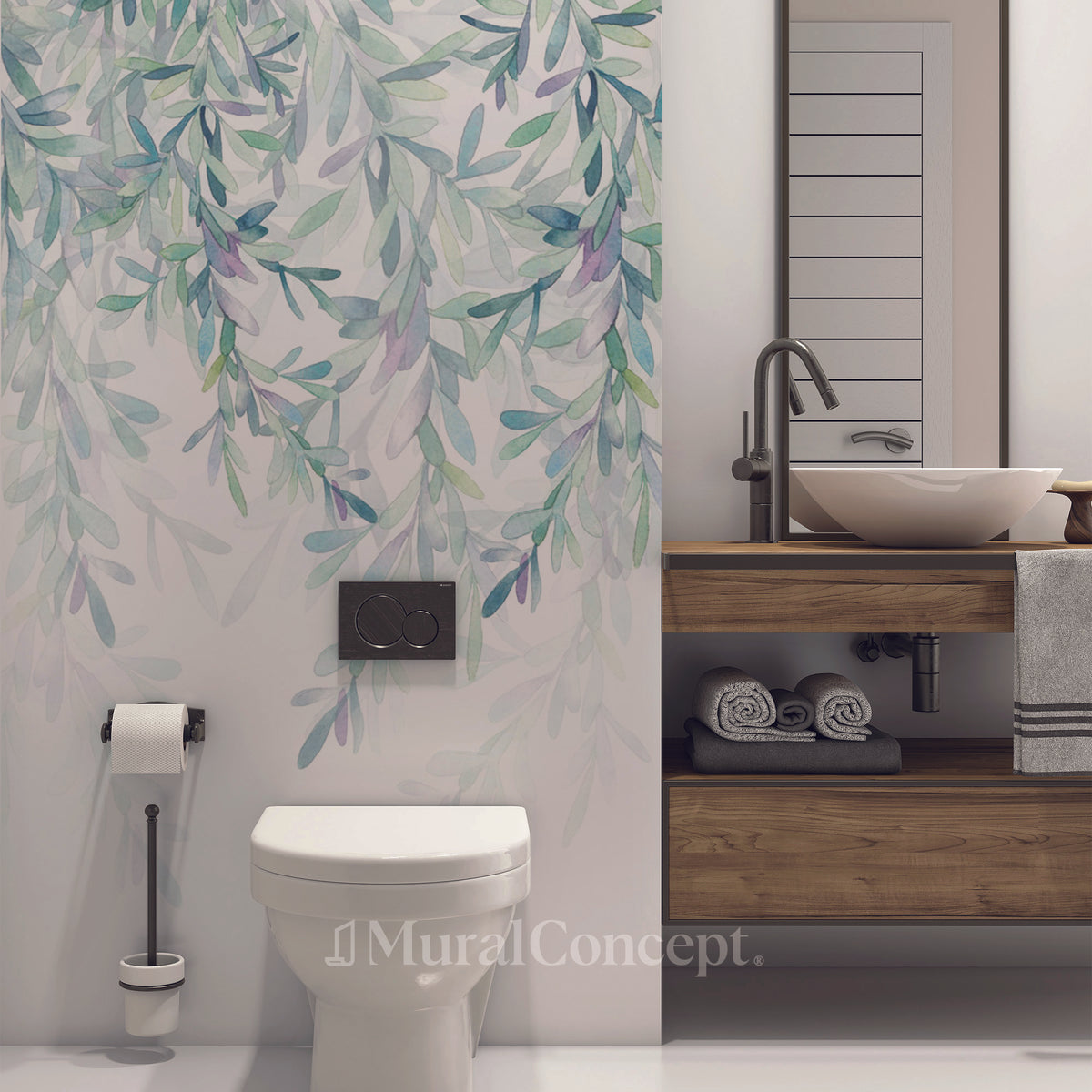 Plant WC Wallpaper e stile scandinavo