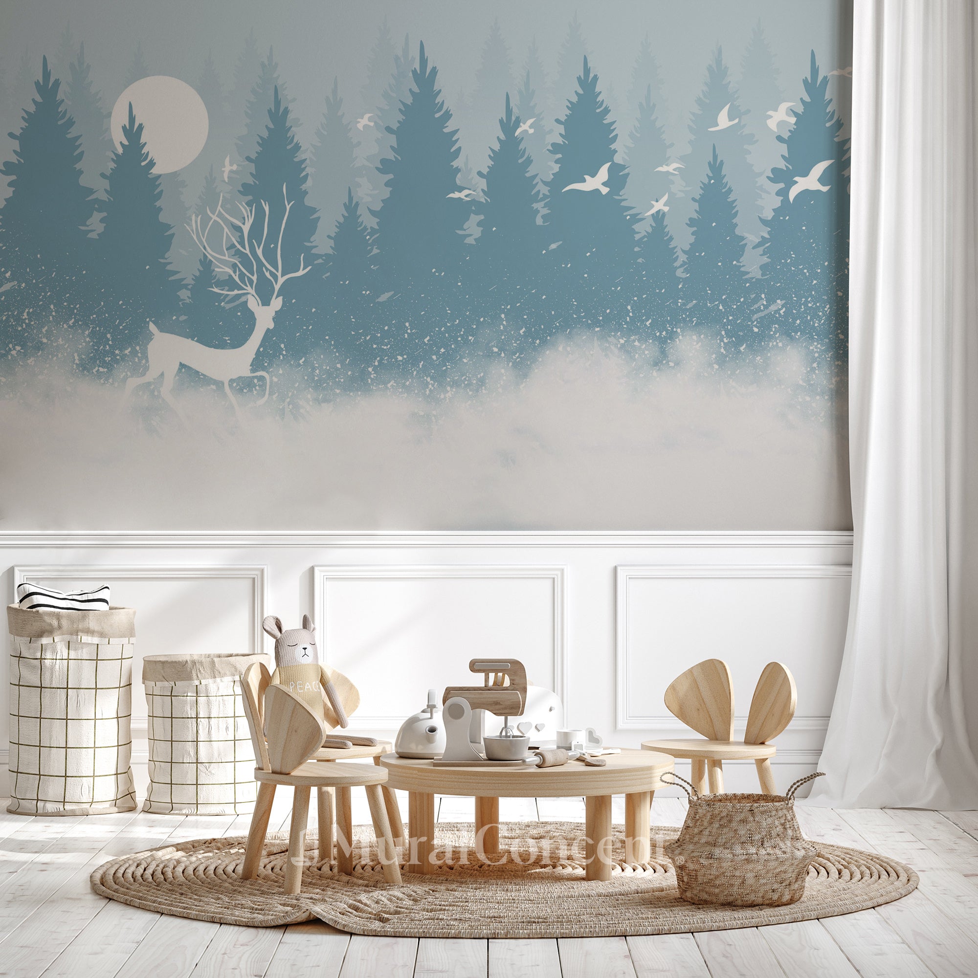 décor mural chambre enfant francais