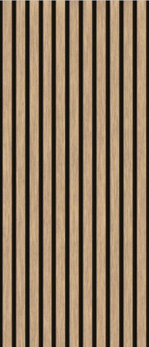 VP Wallpaper Wood Cat Oak Effect Black Sfondo L110cm X H255CM