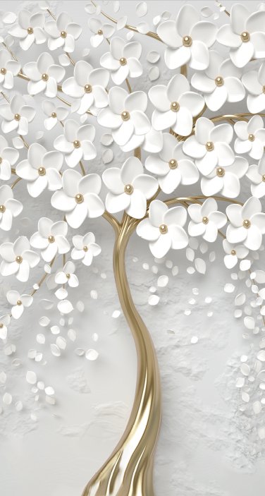 VP Papier peint panoramique Tree 3D, mural concept, tendance