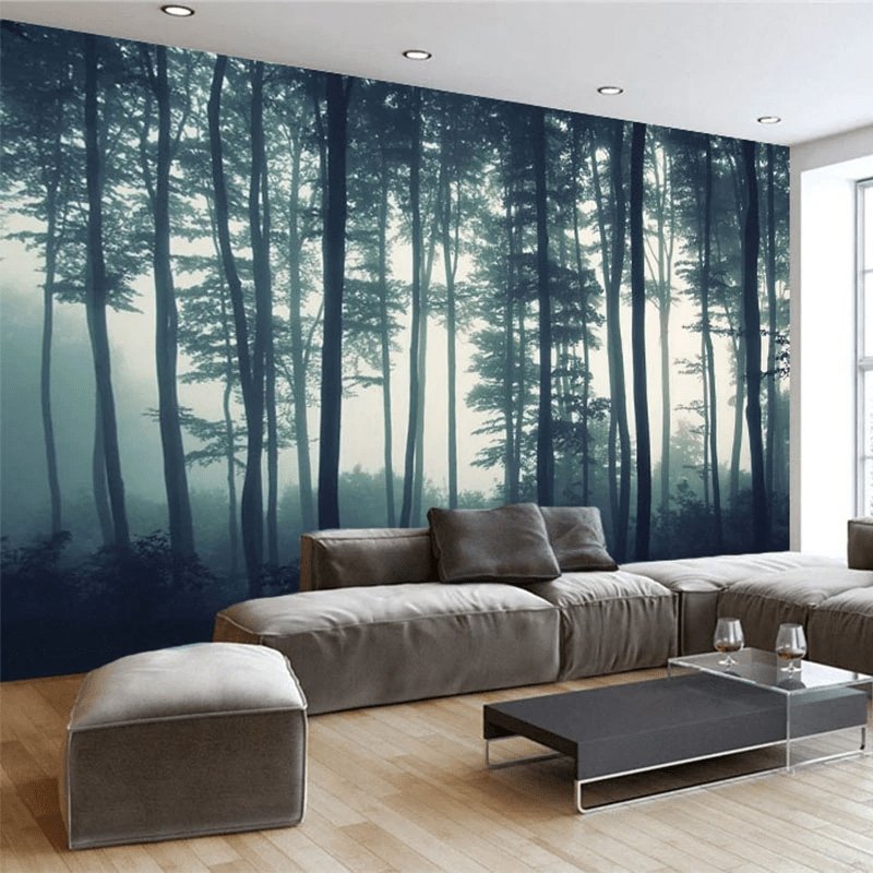 Papier peint Brume d'automne - papier peint sur mesure francais - muralconcept