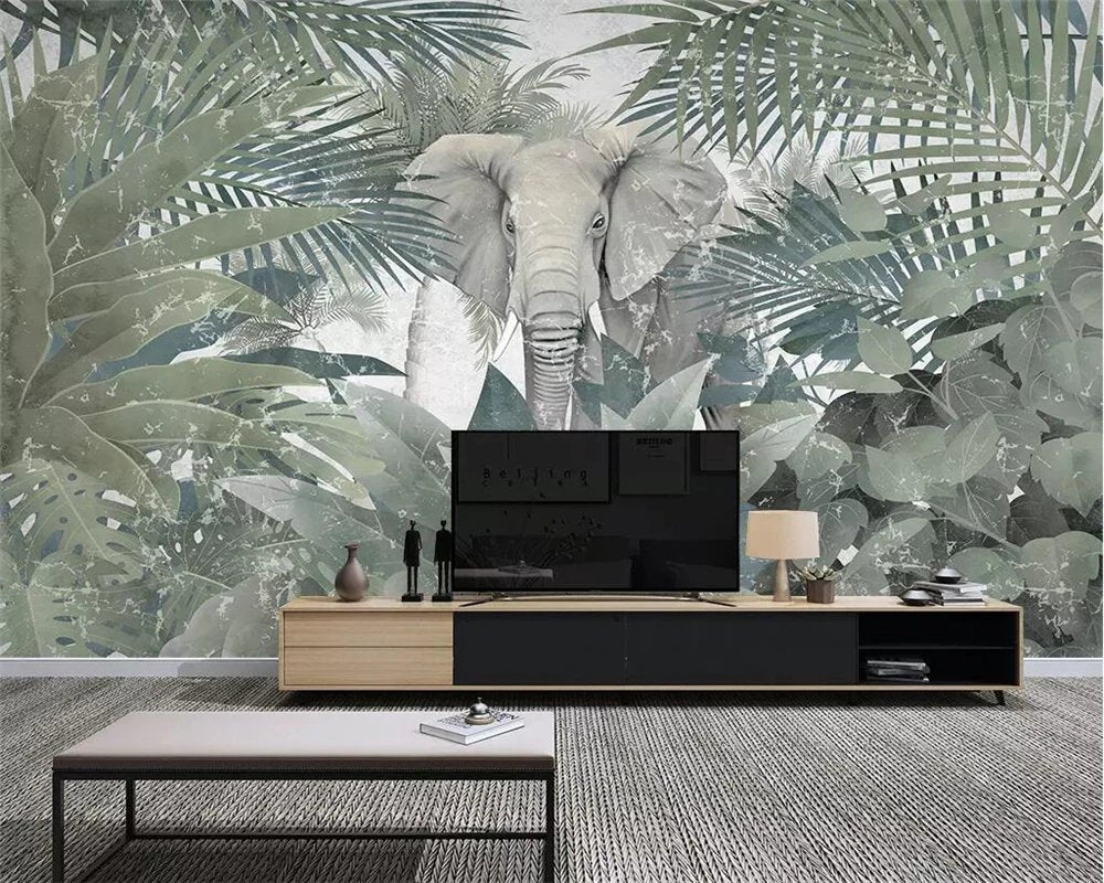 Papier peint Elephant d'Amazonie - papier peint sur mesure francais - muralconcept