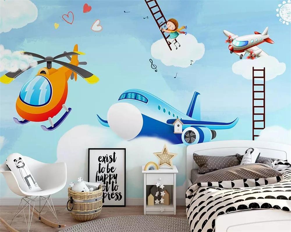 Papier peint Funny Plane - papier peint sur mesure francais - muralconcept