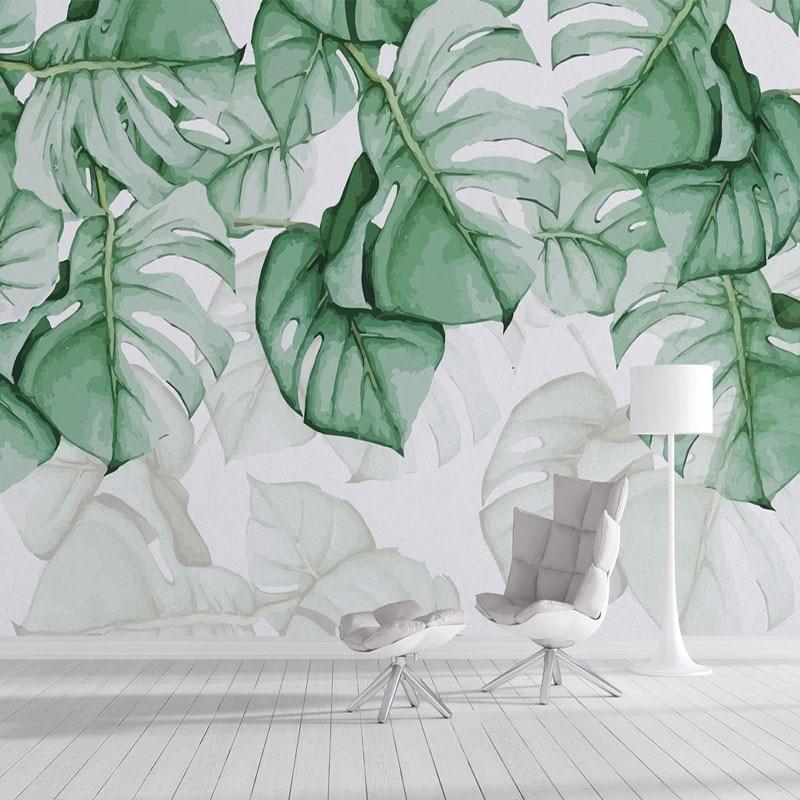 Papier peint Large Leaf & Scandinave - papier peint sur mesure francais - muralconcept