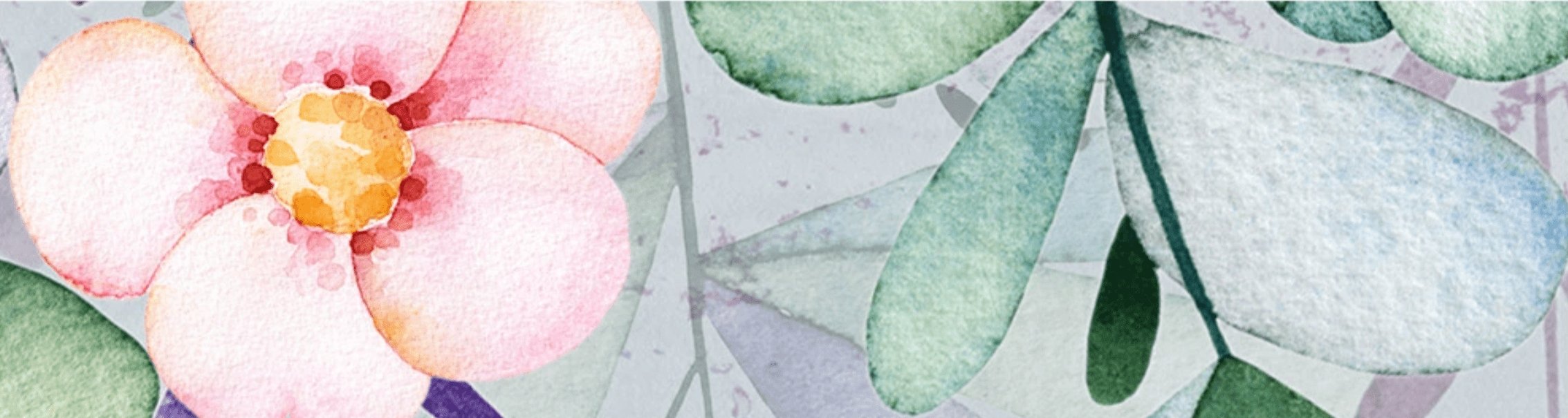 Papier peint panoramique végétal romantique - papier peint sur mesure francais - muralconcept