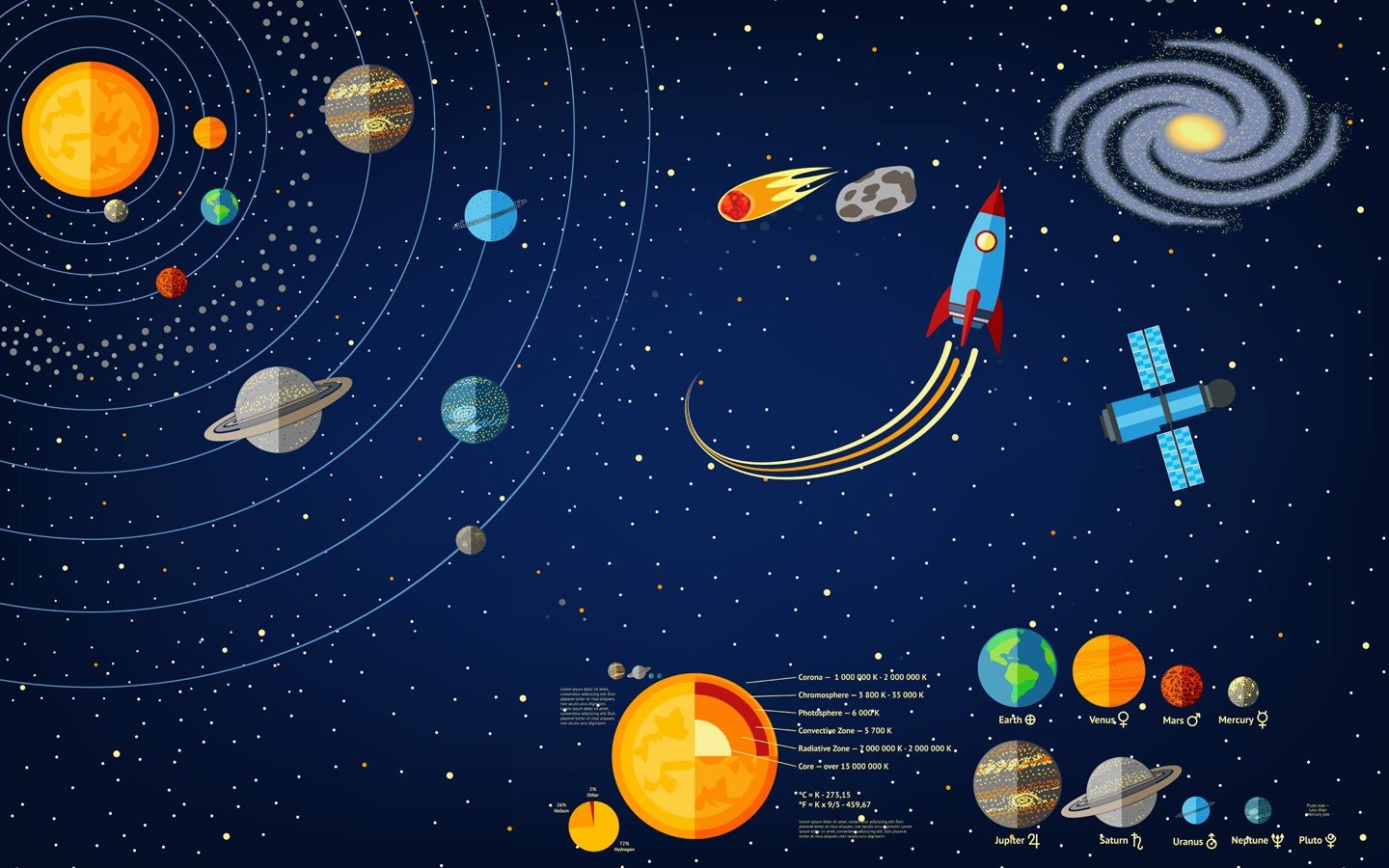 Papier peint astronaute univers galaxy - Muralconceptpapier_peint_sur_mesure