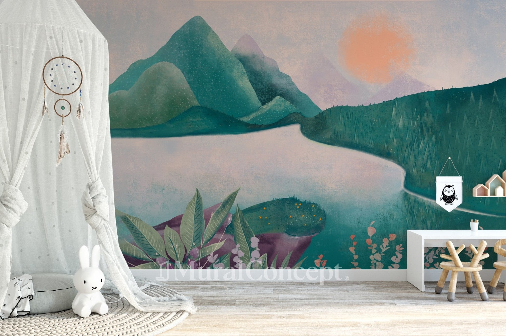 Papier peint beauté de la nature - panoramique français