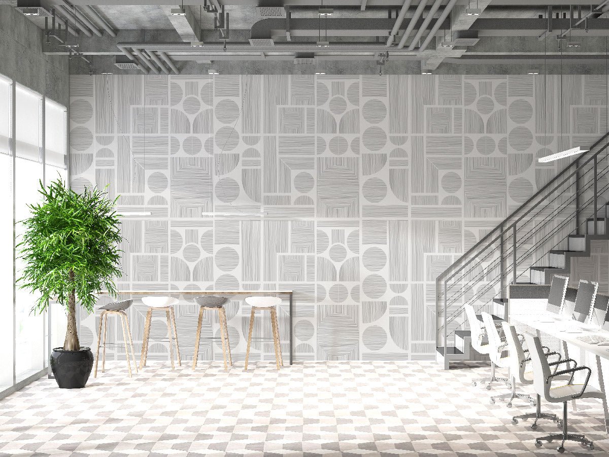 Papier peint artistique graphline - papier peint sur mesure francais - muralconcept
