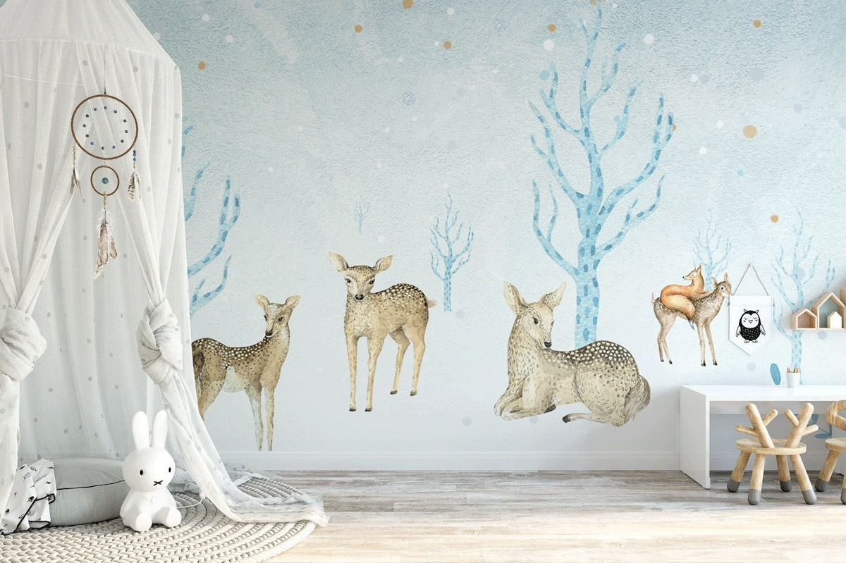 Wallpaper Baby Baby Blue Forest e fogli