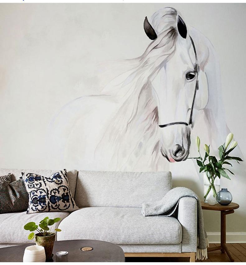 Papier peint Etalon Blanc Majestueux - papier peint sur mesure francais - muralconcept