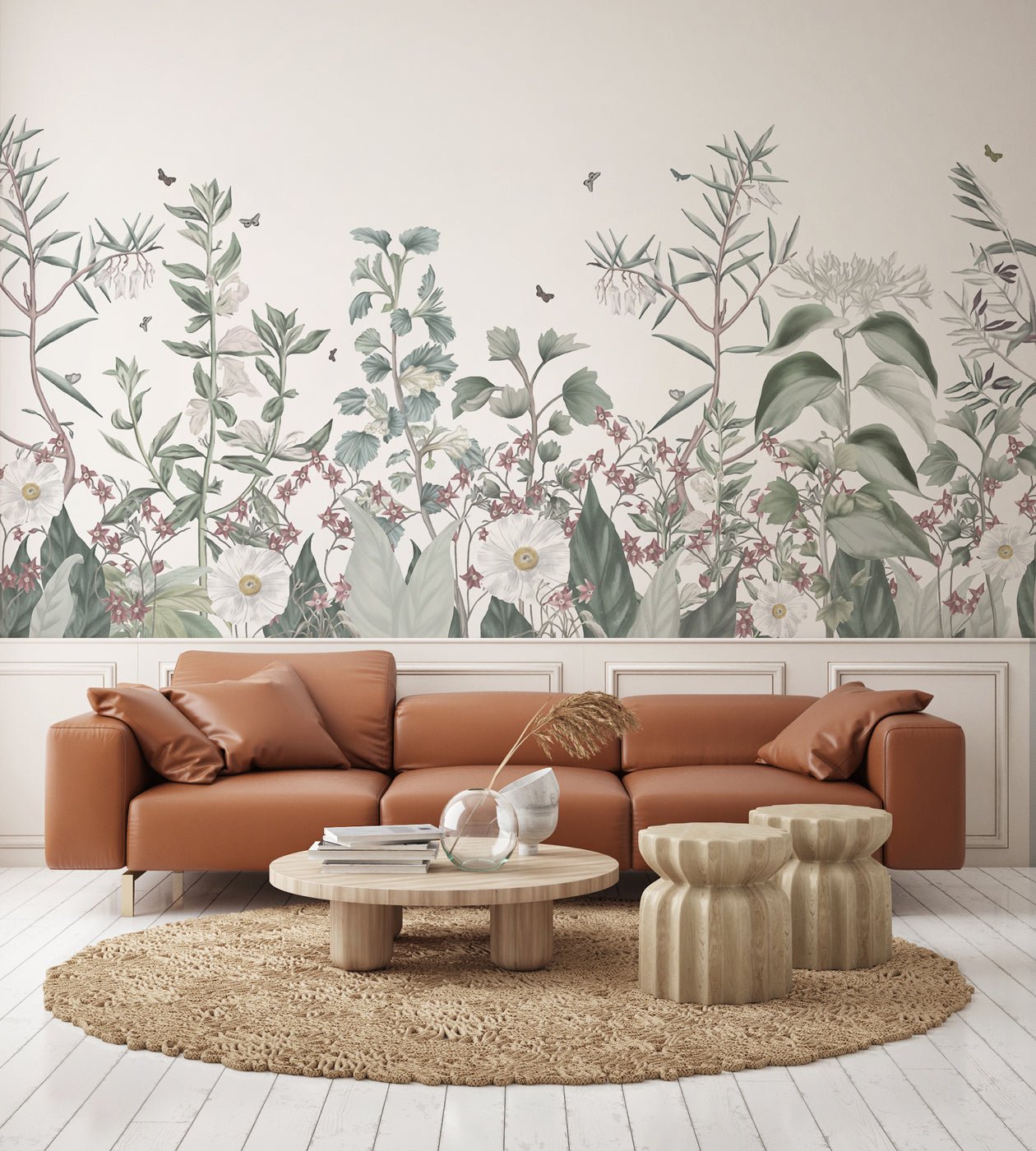 Papier peint fleurs sauvages - panoramique français