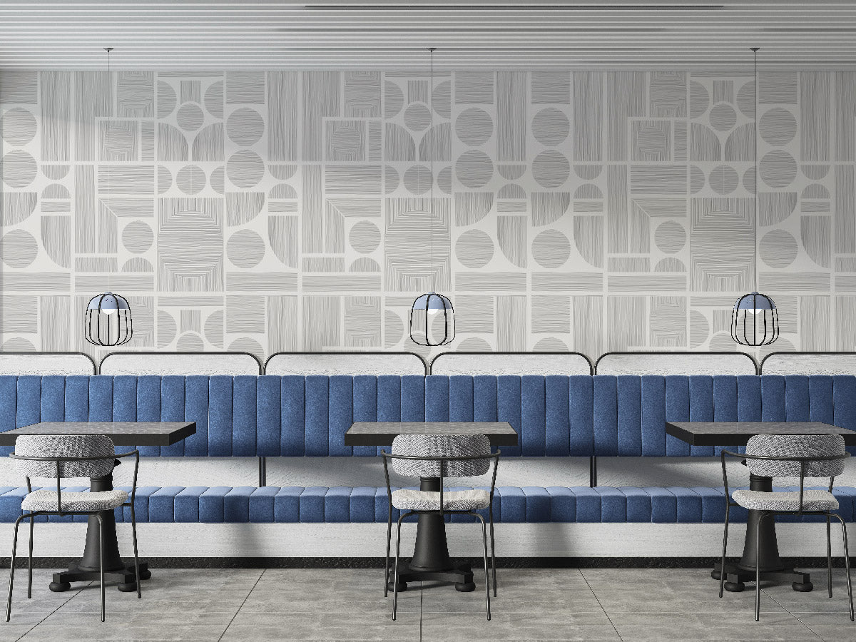 Papier peint artistique graphline - papier peint sur mesure francais - muralconcept