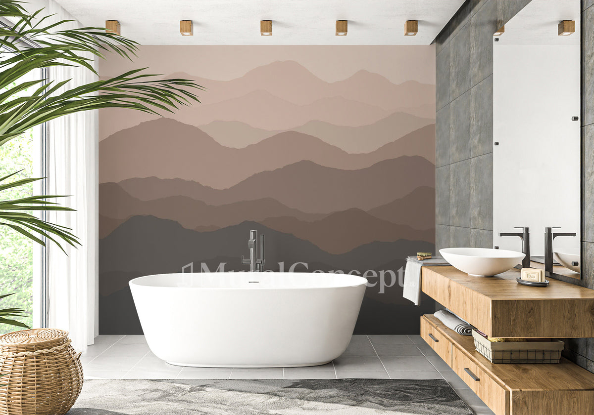 Sfondo per il bagno in terracotta dunes