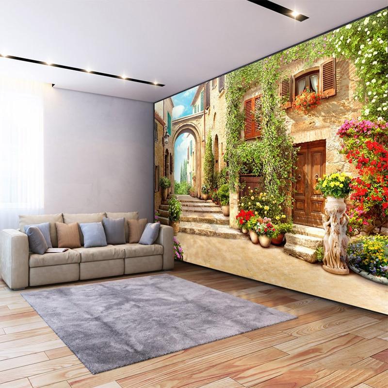 Papier peint Village Typique France - papier peint sur mesure francais - muralconcept