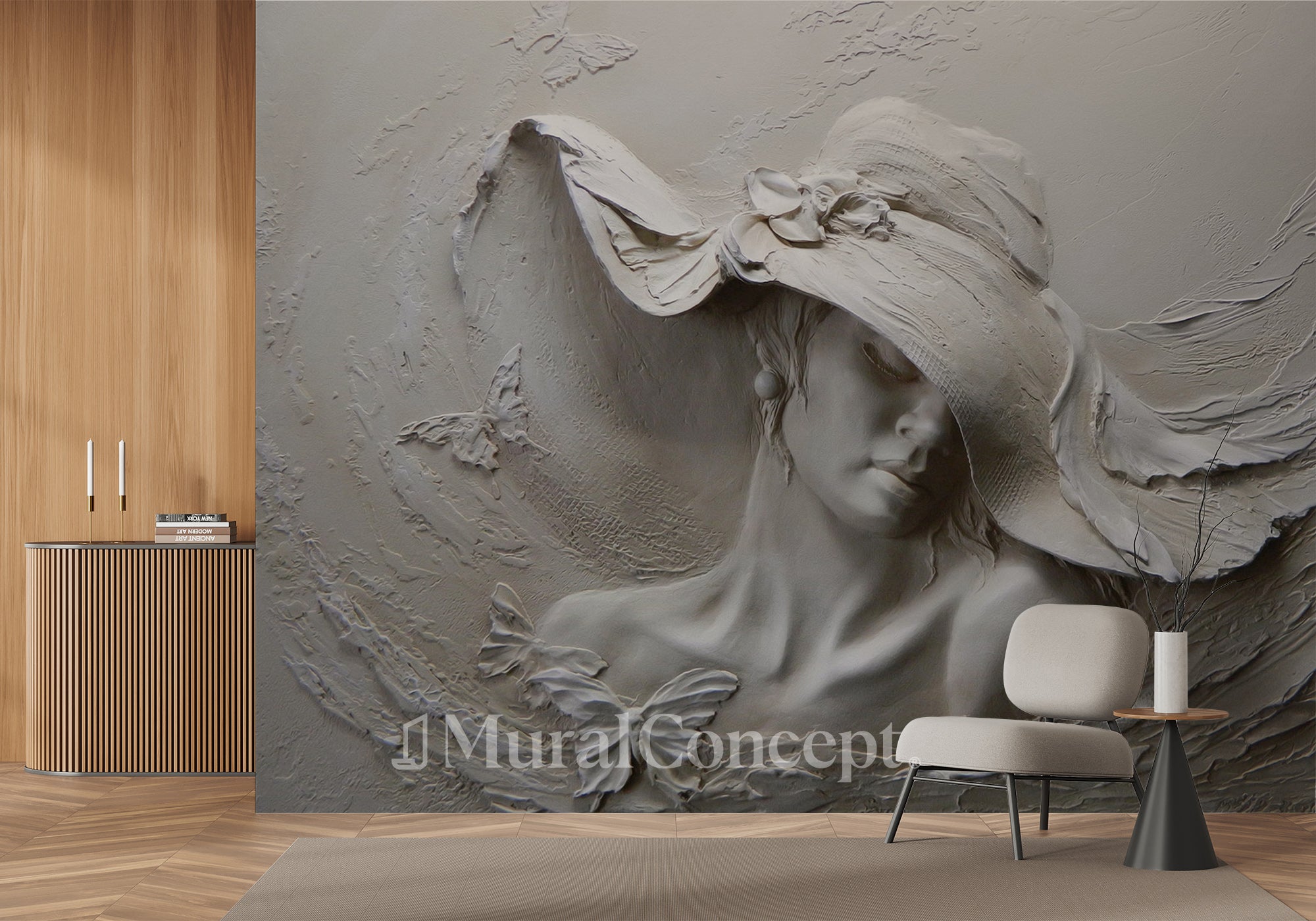 Papier peint Woman Sculpt - panoramique français