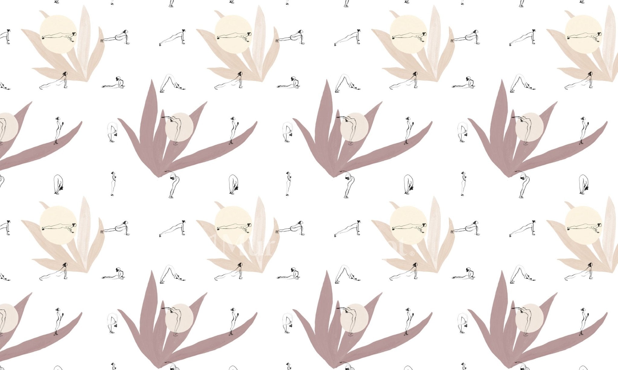 papier peint panoramique yoga