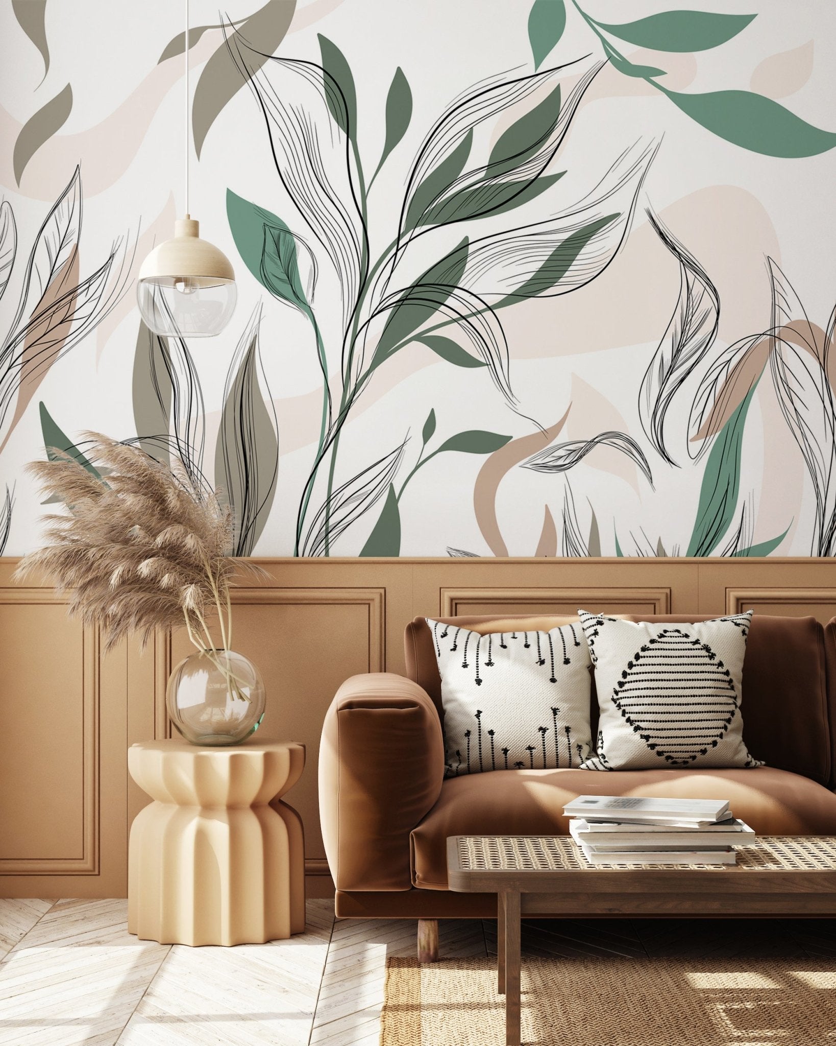 papier peint chic floral muralconcept francais